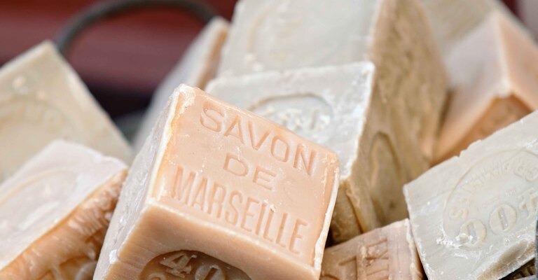 Una raccolta di sapone di Marsiglia