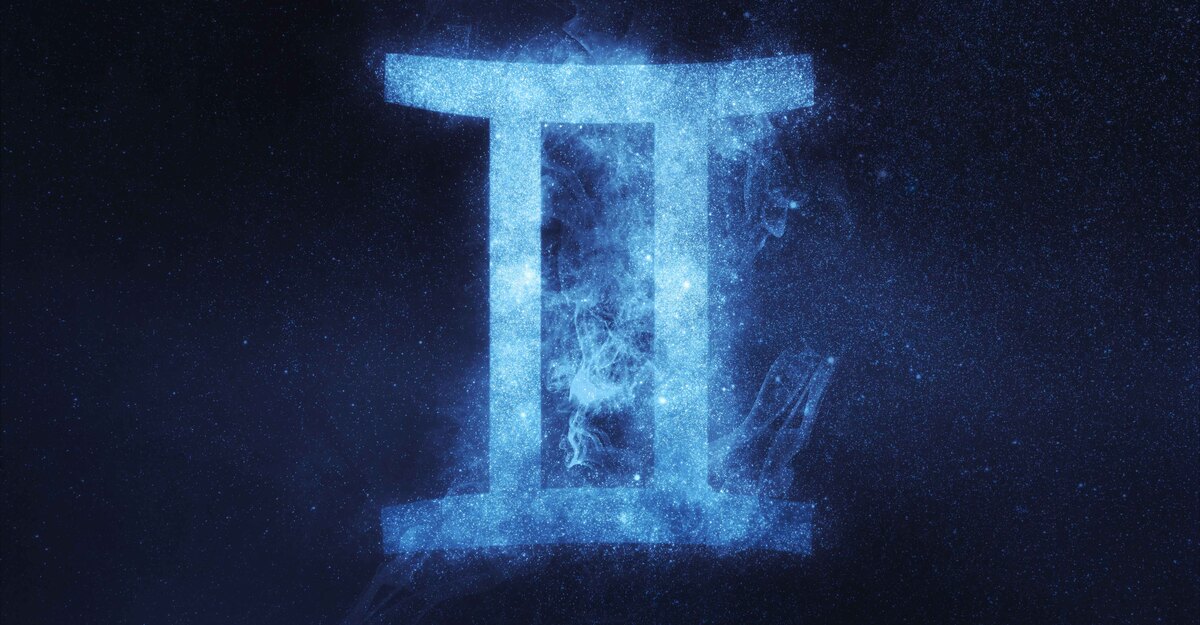 Il segno zodiacale dei gemelli formato dalle stelle in cielo