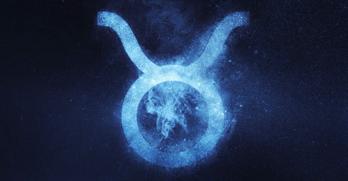 Il segno zodiacale del toro formato dalle stelle in cielo