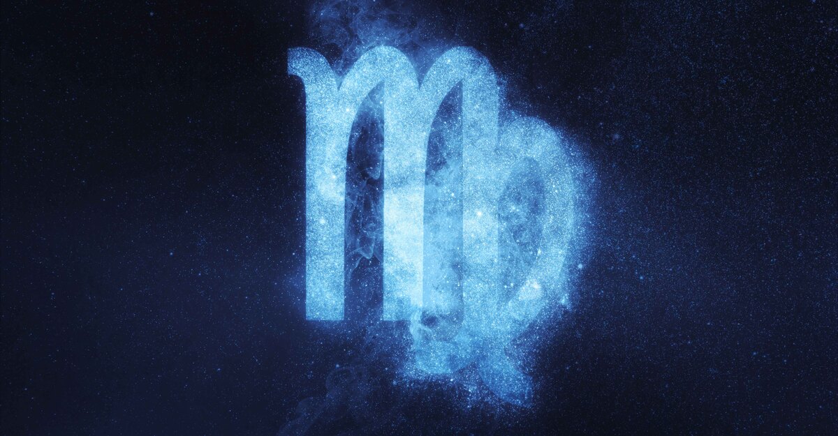 Il segno della vergine formato dalle stelle in cielo