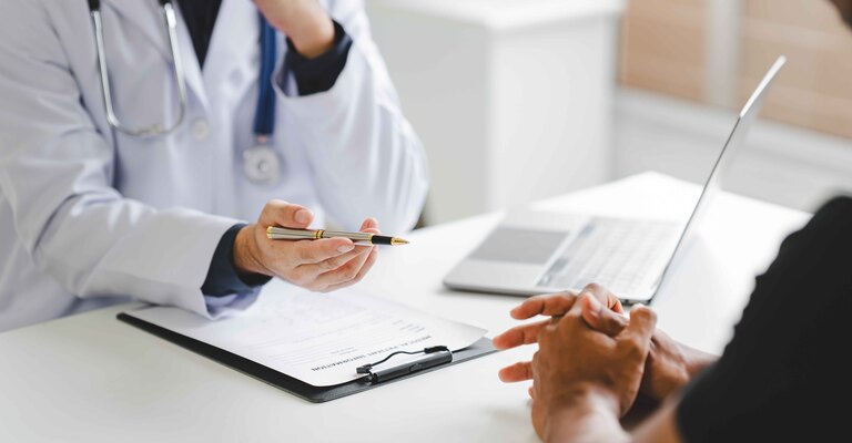 Un colloquio con un medico