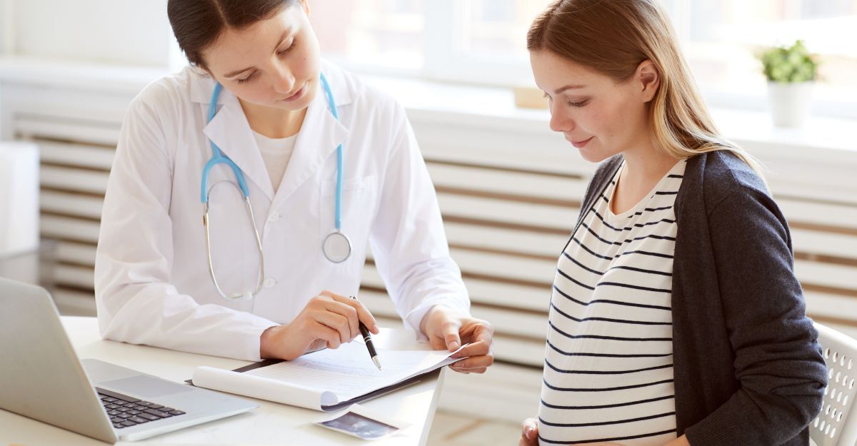 donna incinta dal ginecologo