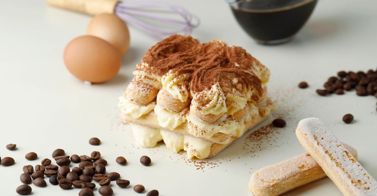 Un tiramisù con il mascarpone