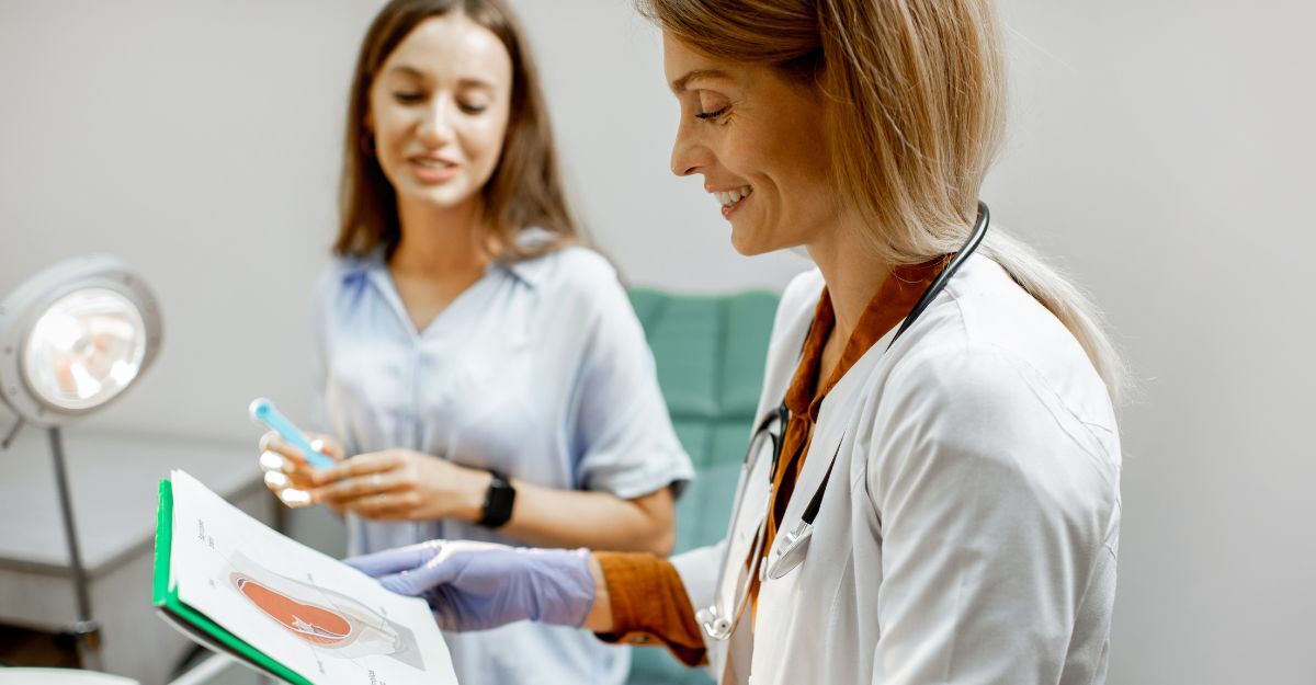 Una donna dalla ginecologa