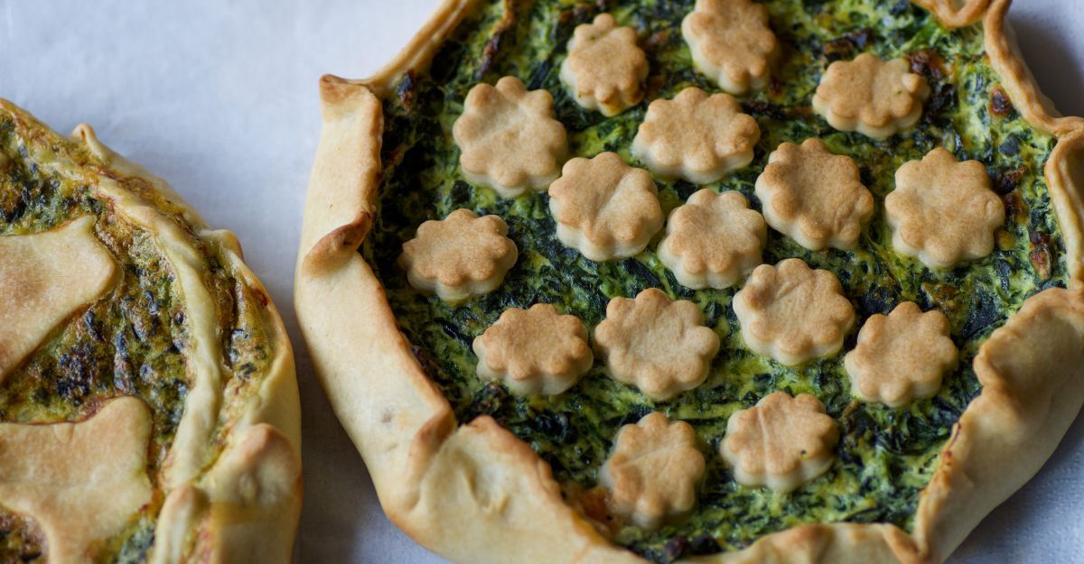 Due torte salate decorate