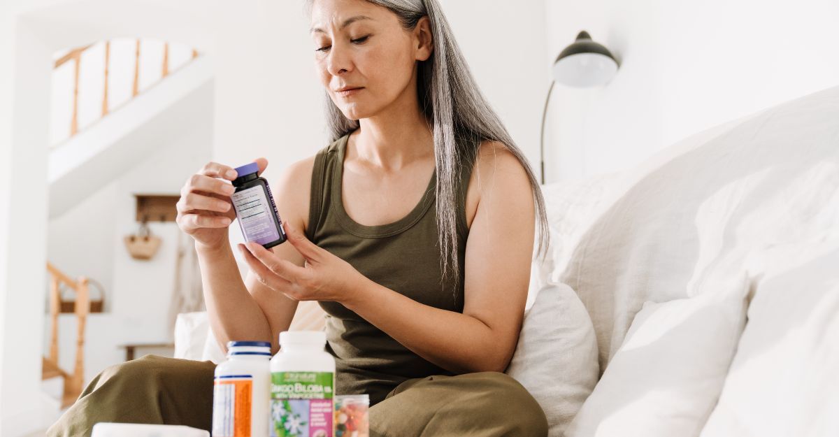 ragazza prende Integratore