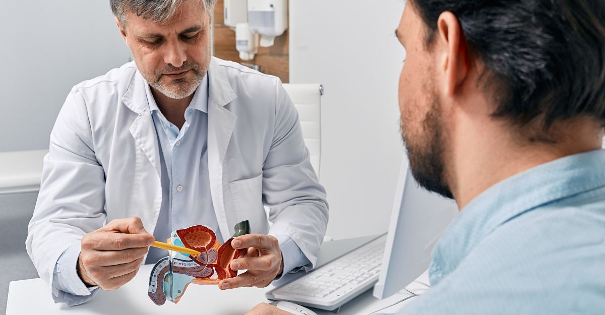 paziente in visita dall'andrologo