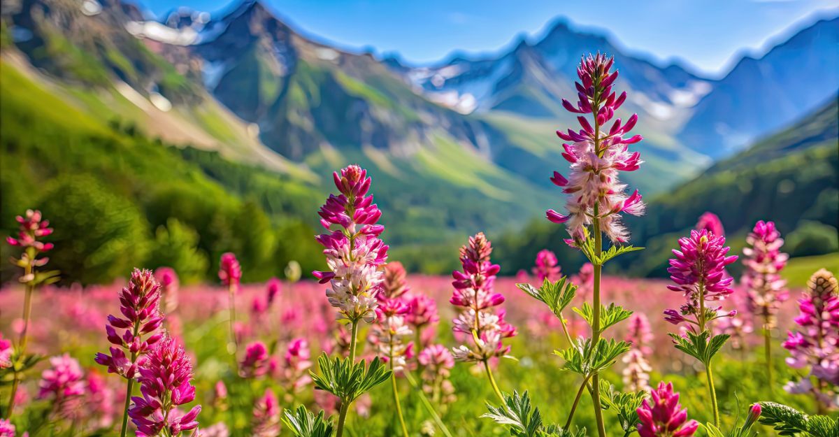 pianta di fumaria in montagna