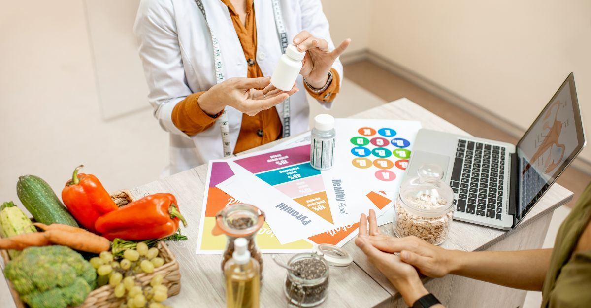 Una persona dal nutrizionista