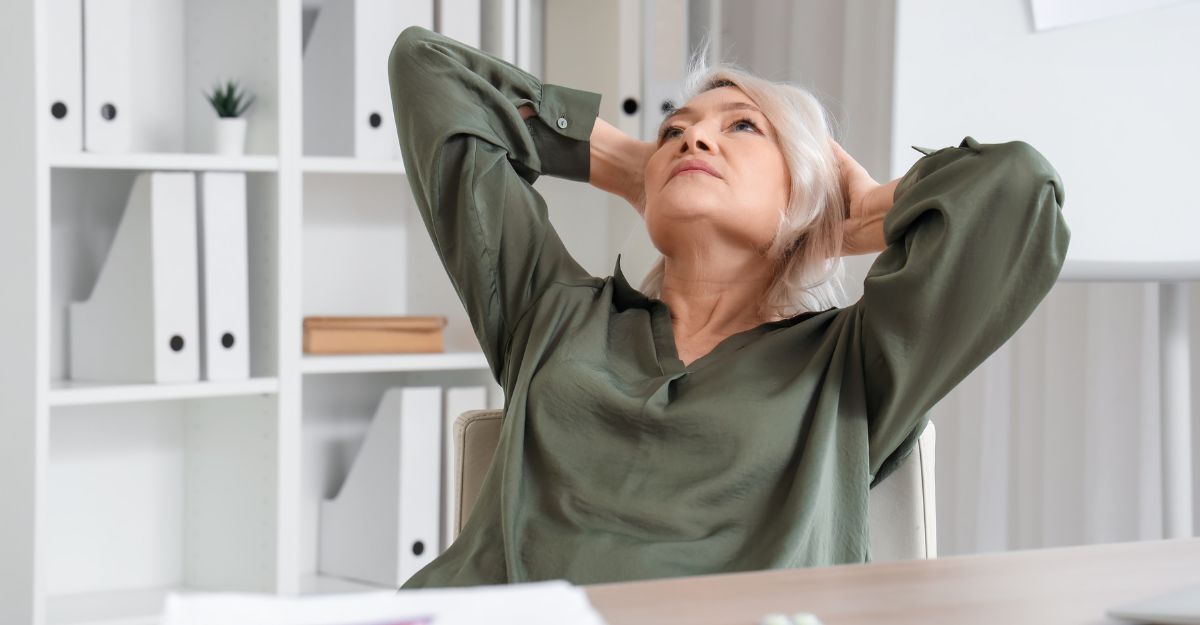 Una donna in menopausa