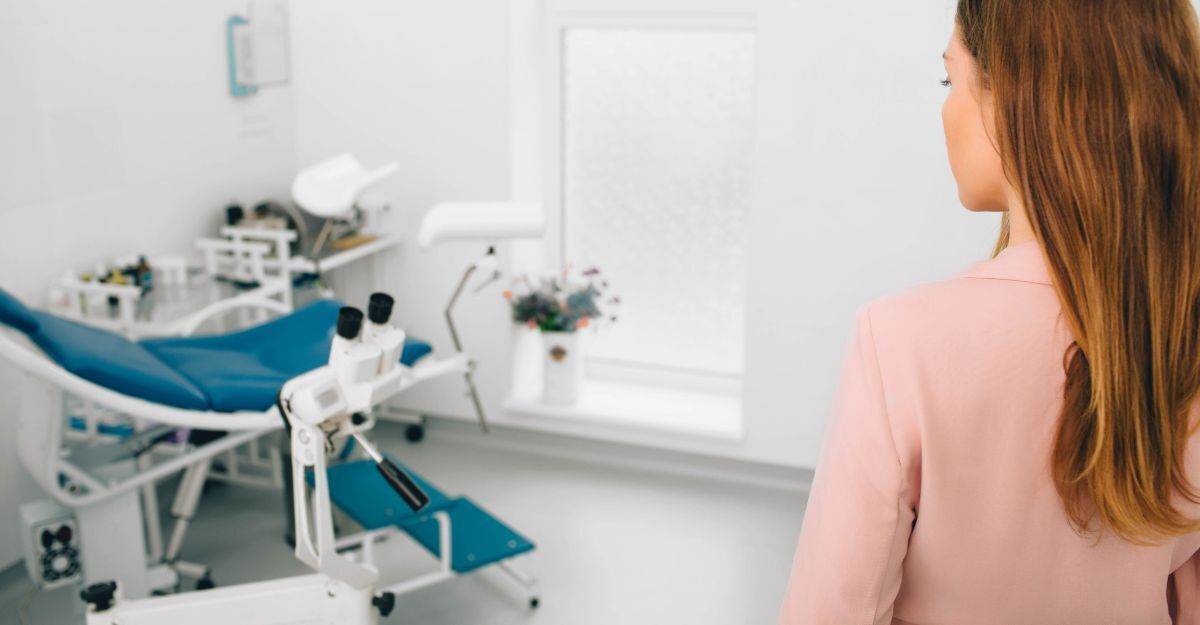 Una donna dal ginecologo