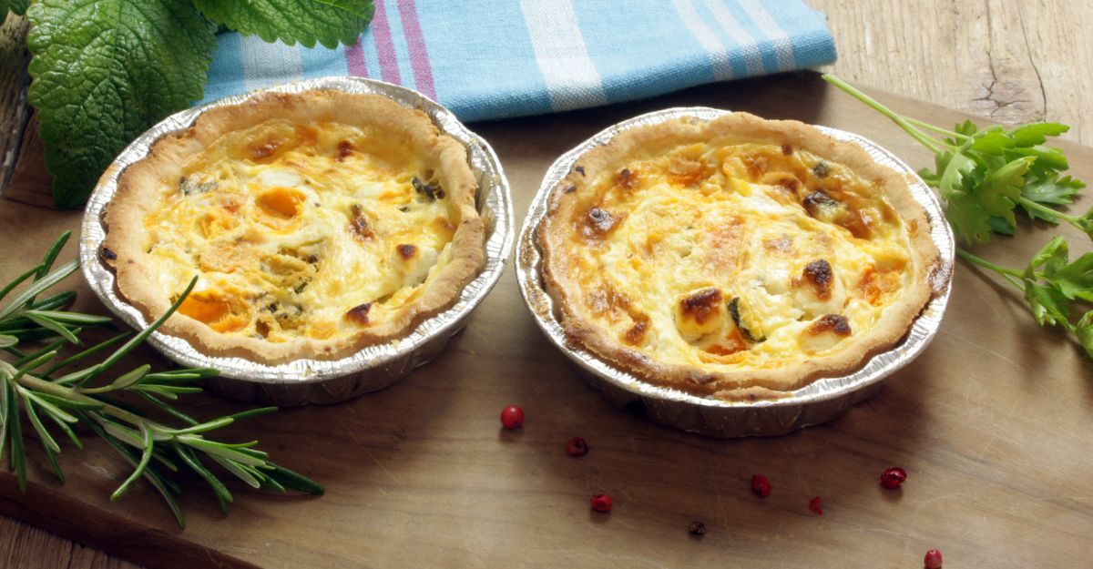 Due tortine salate vicine