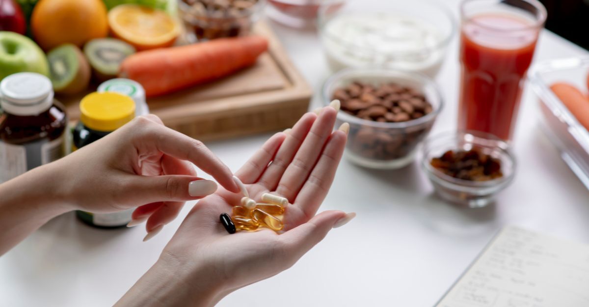donna-che-tiene-in-mano-integratori-alimentari