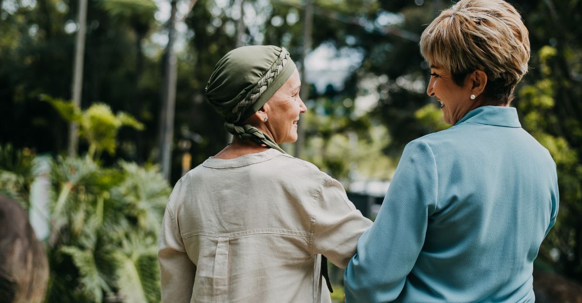 paziente oncologica con amica