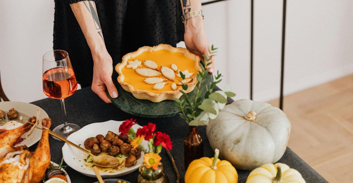 Tavolata con cibi autunnali