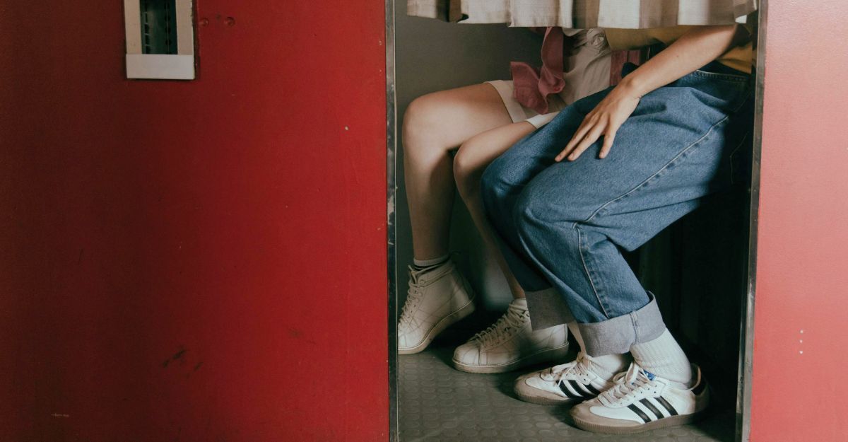 Due fidanzati nella photobooth