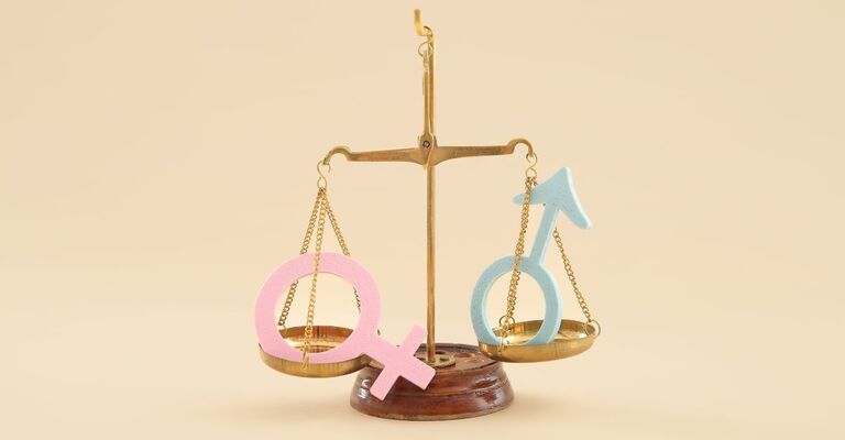 icone-genere-maschile-e-femminile-su-bilancia