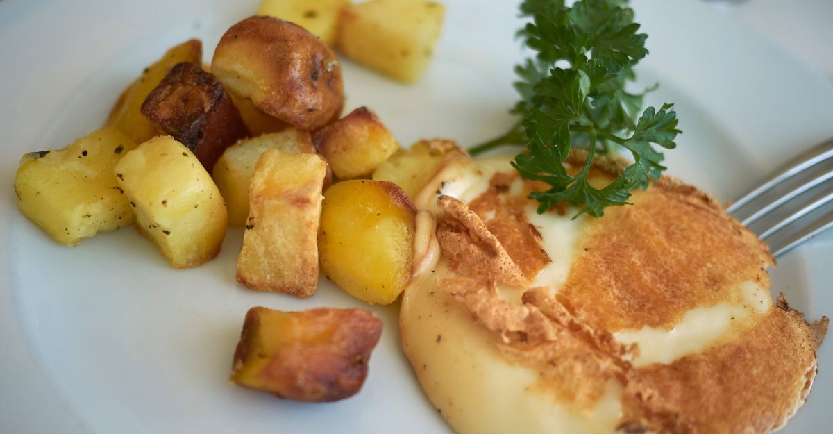 Della scamorza arrostita