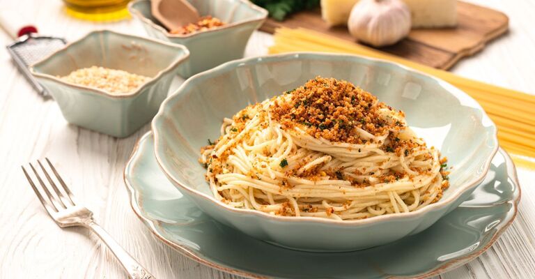 Piatti calabresi Un piatto di pasta ca muddica