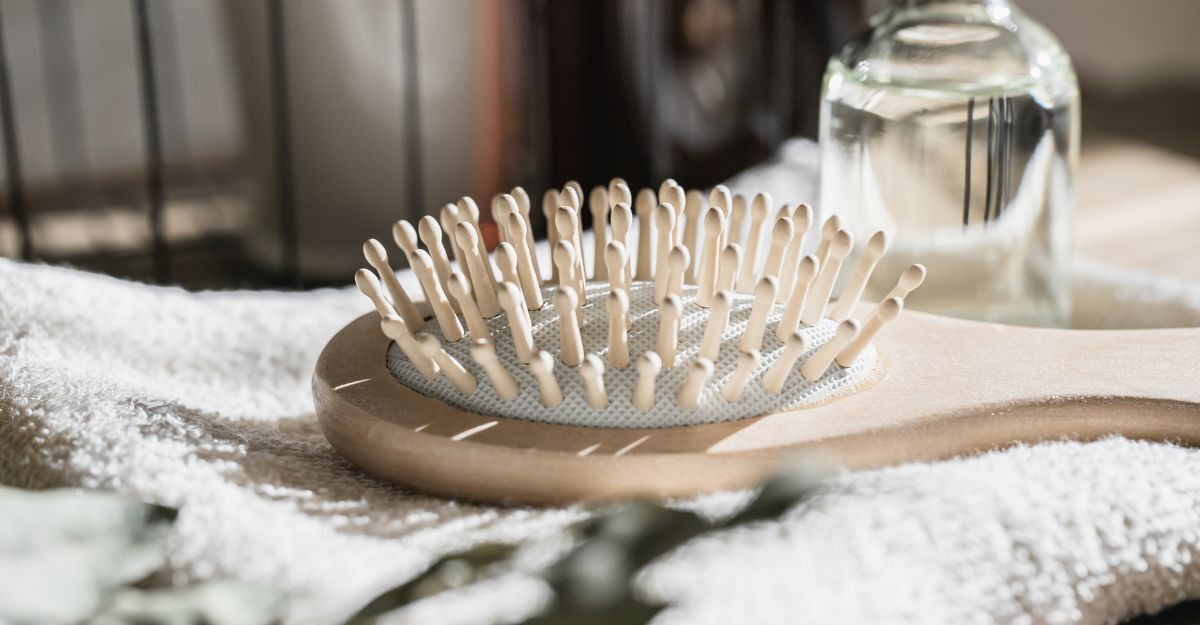Una spazzola per capelli