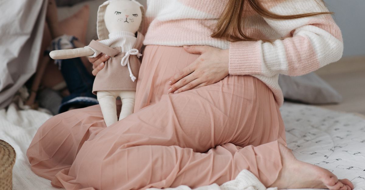 Una donna in gravidanza