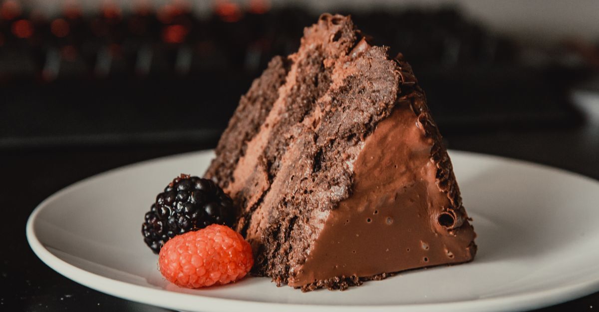 Una torta al cioccolato