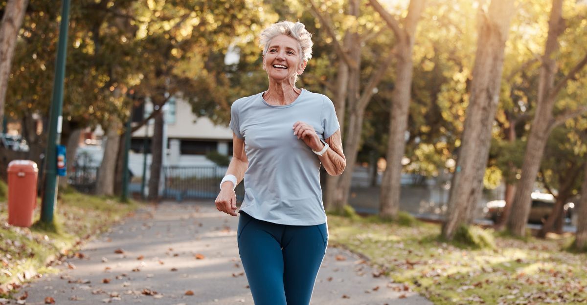 donna che fa running