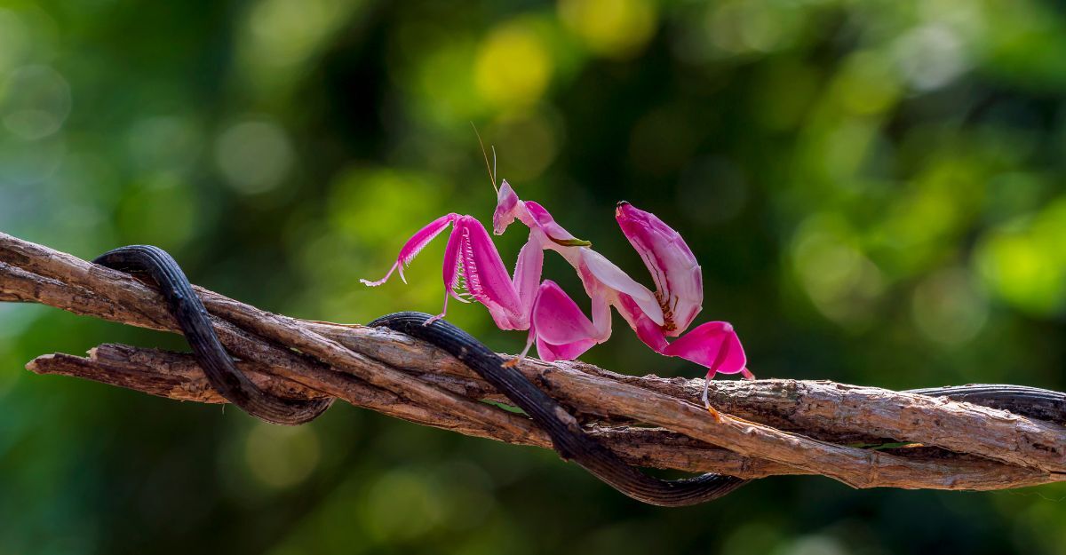 mantide religiosa su una pianta