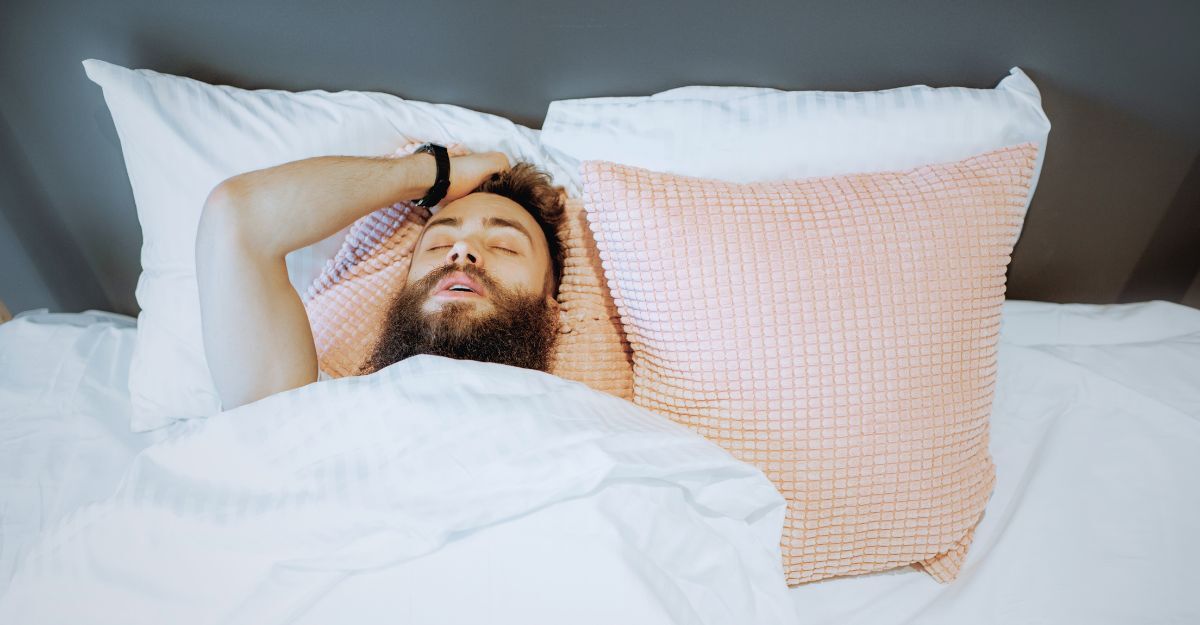 un ragazzo che dorme male