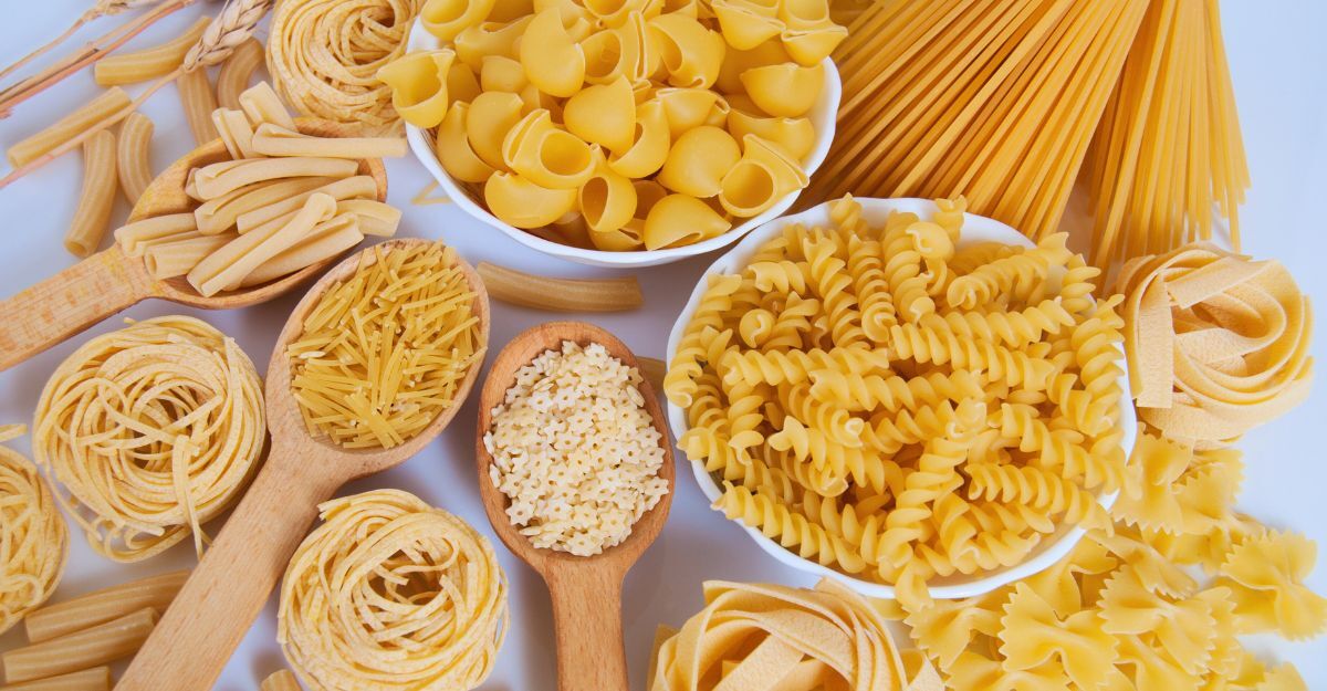 Diversi tipi di pasta.