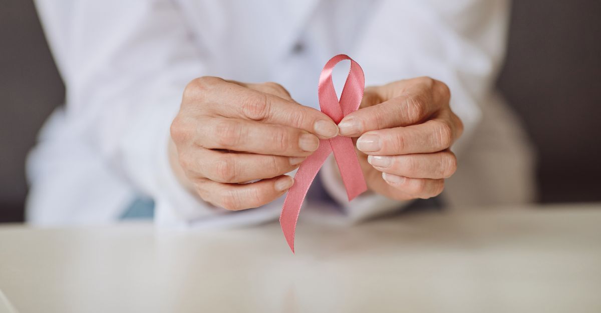 Immagine composita del nastro rosa della consapevolezza