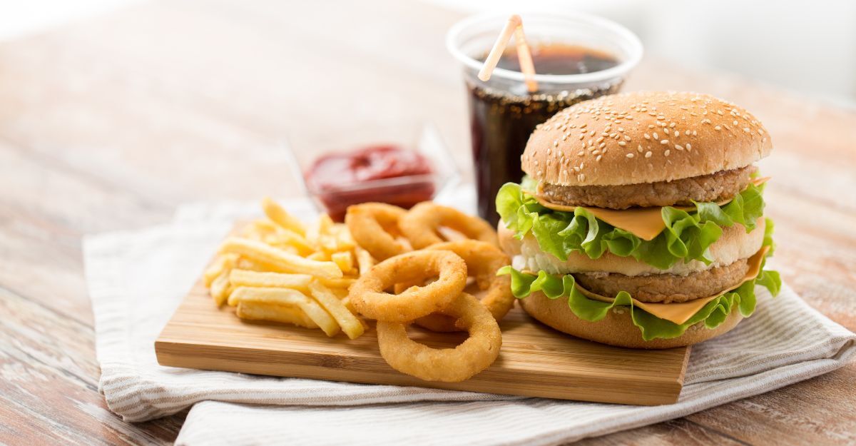 Hamburger e patatine