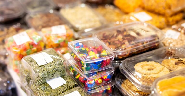 Alcuni tipi di merendine con poche calorie.