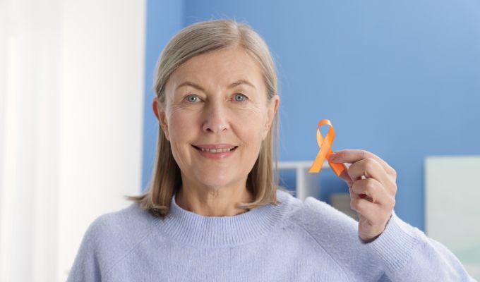 Una donna affetta da sclerosi multipla