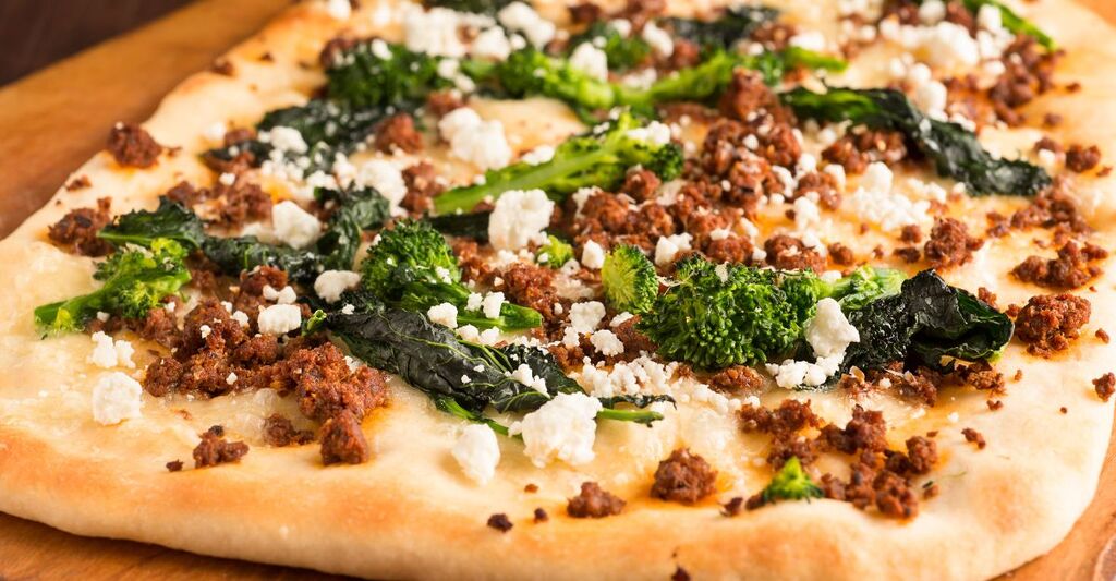 Una pizza surgelata.