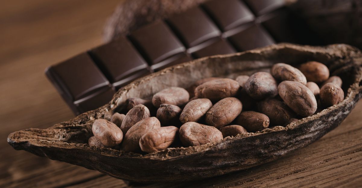 Del cioccolato fondente con del cacao