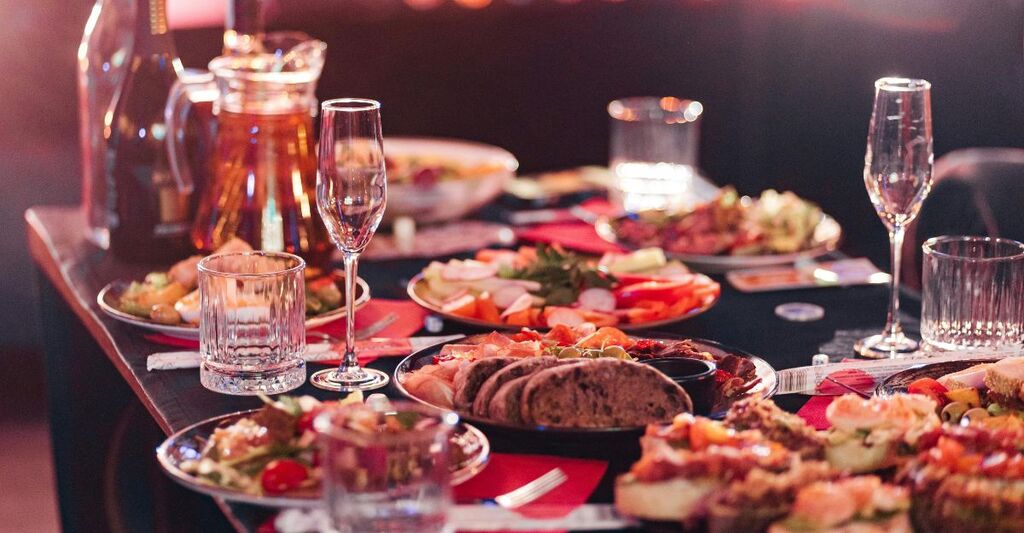 Un cenone delle feste.