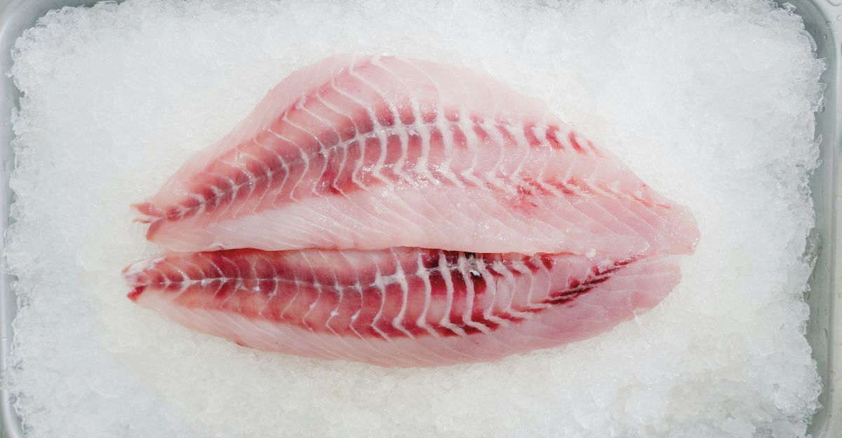 Filetti di pesce surgelato.