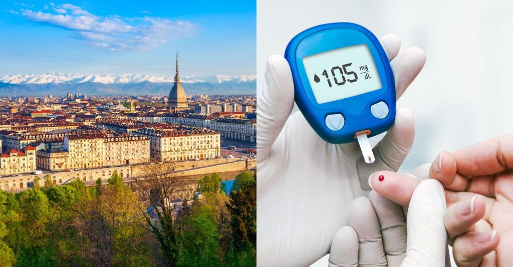 Centro di Torino e glucometro