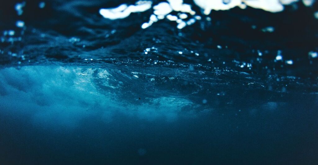 Neve marina negli oceani.