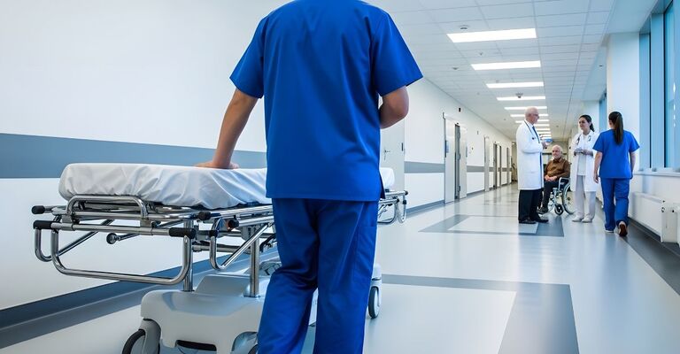 corridoio di un reparto ospedaliero