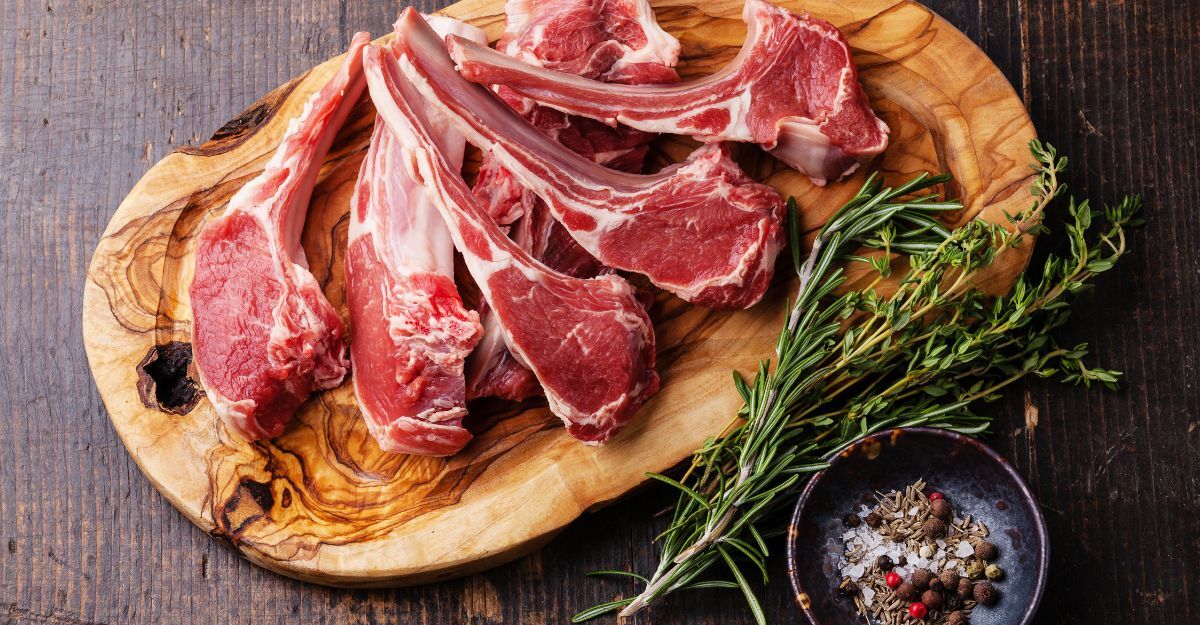 Della carne di agnello