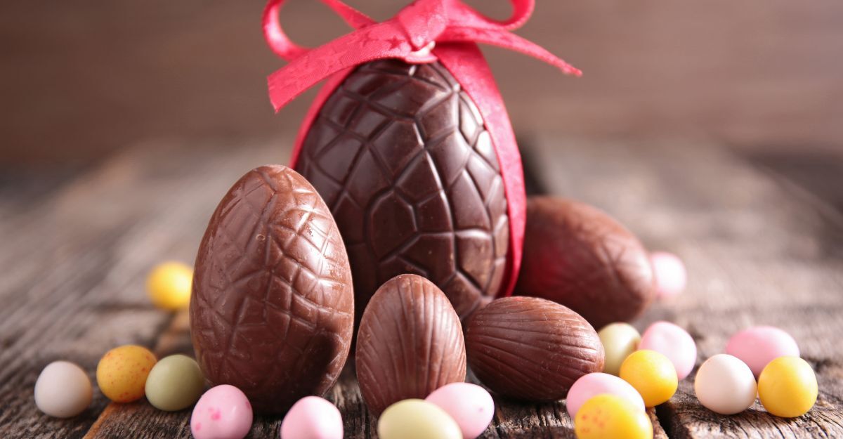 Delle uova di cioccolato