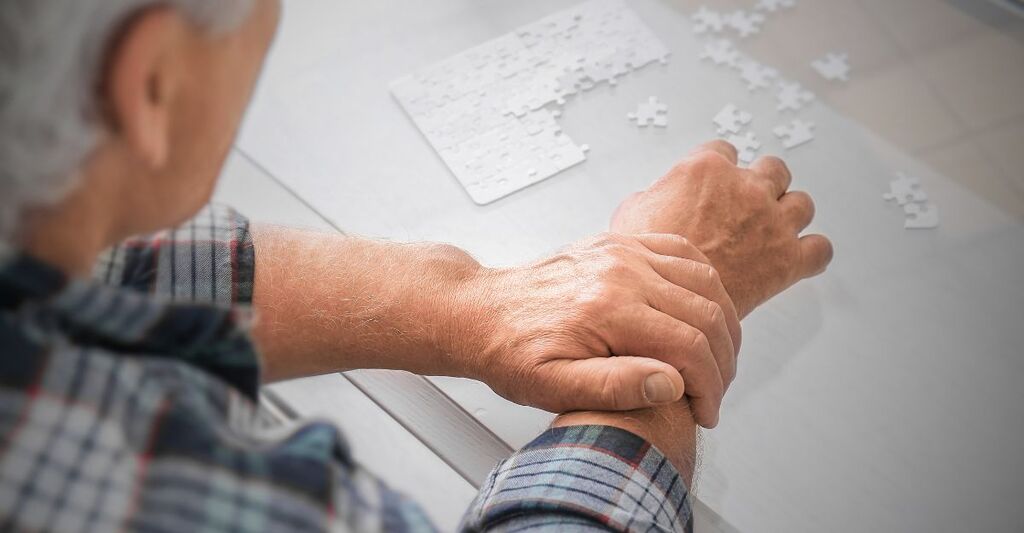 Un uomo con il Parkinson.