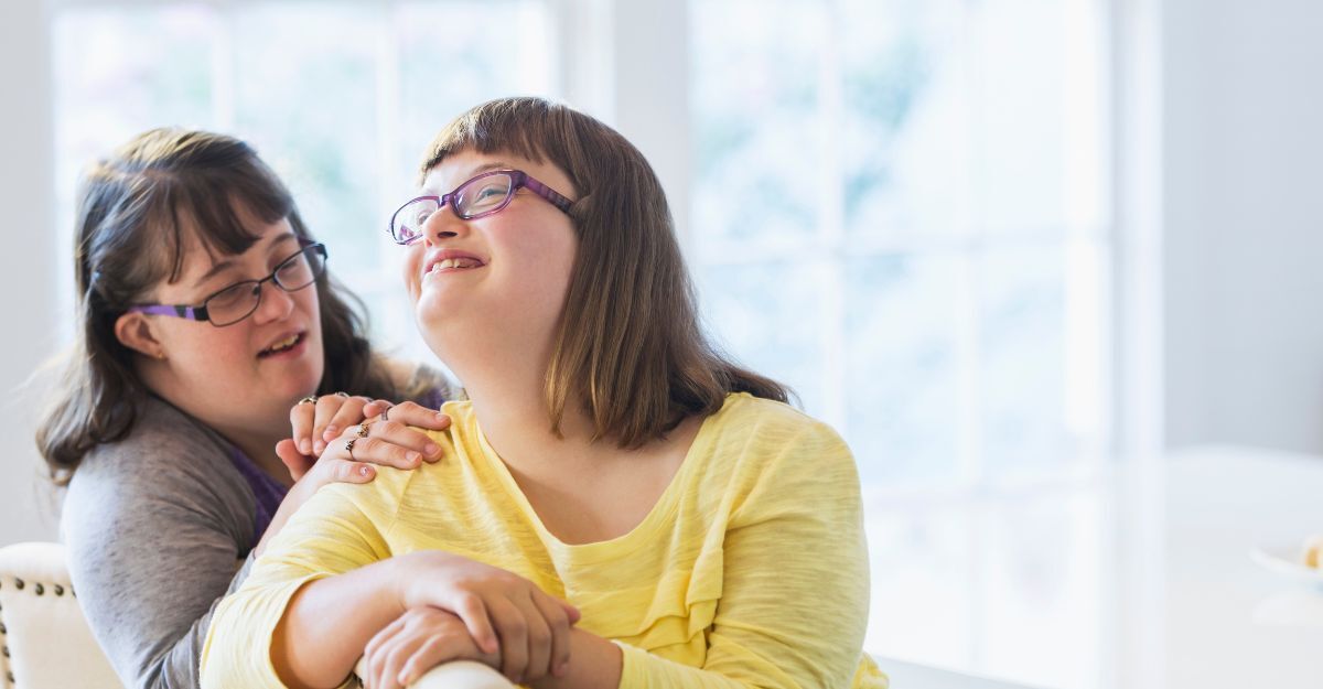 Due persone con la sindrome di Down