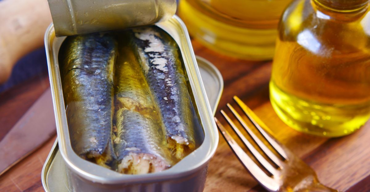 Una scatoletta di sardine.