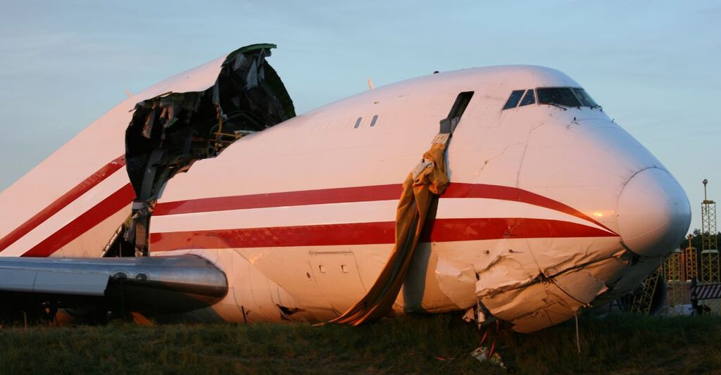 Incidente di un aereo.