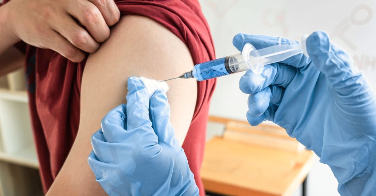 Un ragazzo che si è fatto vaccinare