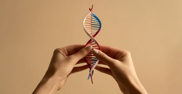 donna-che-tiene-forma-dna