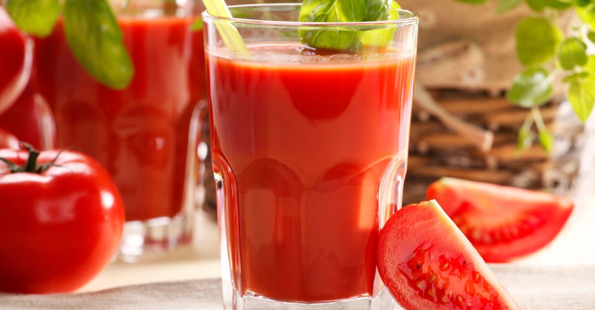 Del succo di pomodoro